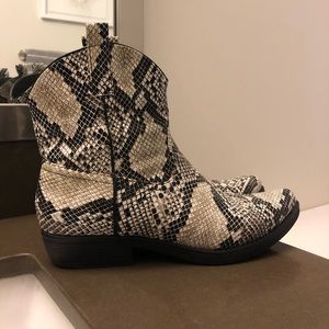 Snakeskin boots